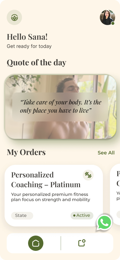 Client app view - Francesco
